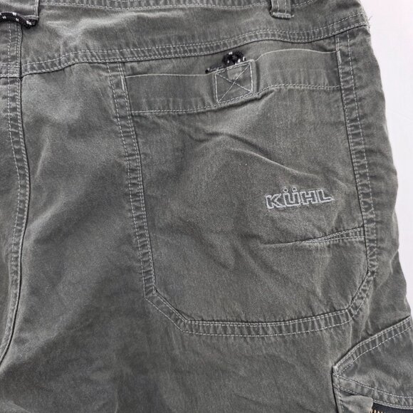 Kuhl Ambush Cargo Shorts Men's 34 Green Vintage Patina Dye Hiking Camp - Picture 4 of 10